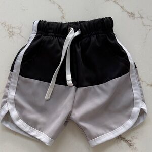 Little Bipsy Kids Black and Gray Swim Shorts